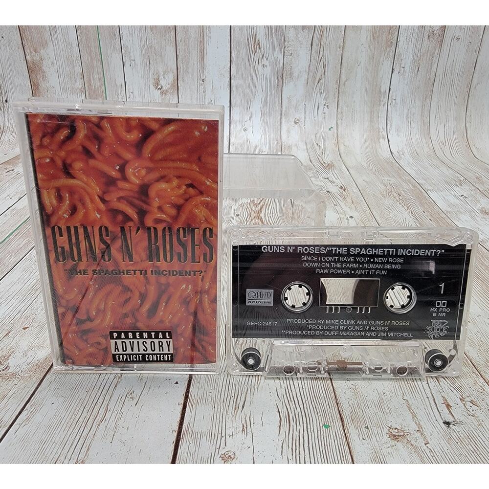 Vintage Guns n Roses The Spaghetti Incident Cassette 1993 Tested